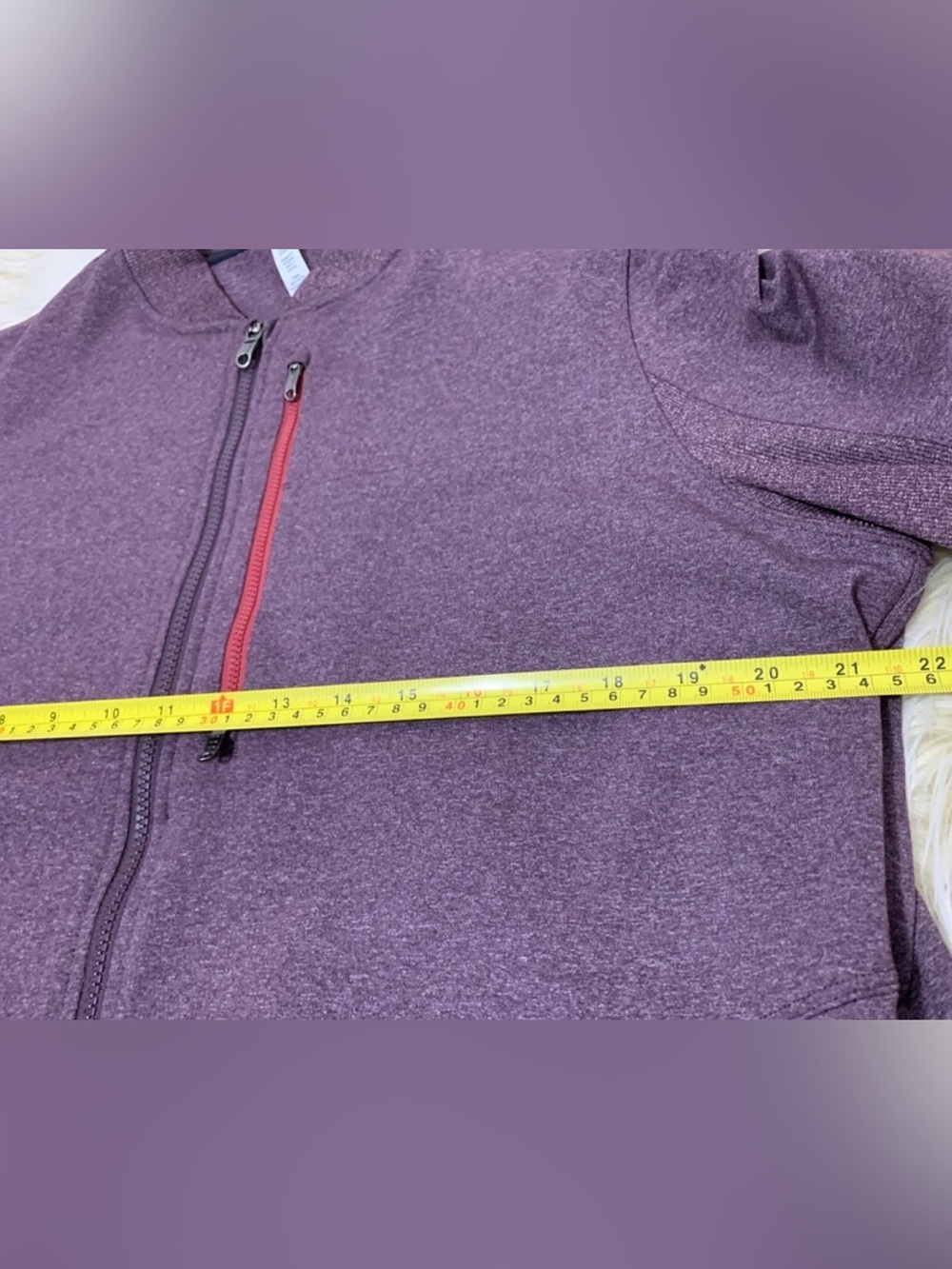 Lululemon Jacket - Six Pack Bomber Jacket, Dark Cherry Heather (XL) - Picture 8 of 8